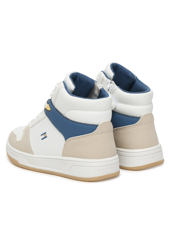 Tommy Hilfiger Laisvalaikio batai Tommy Hilfiger High Top Lace Up T3X9-34364-1269 M Balta
