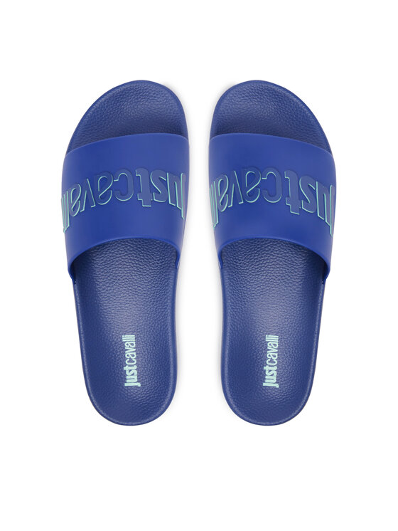 Just Cavalli Шльопанці Just Cavalli 80QA3SZ1 ZSE50 Голубий