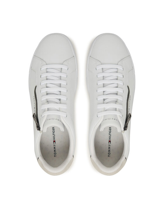 Tommy Hilfiger Zapatillas Tommy Hilfiger Th Court Zip FM0FM05730 Blanco