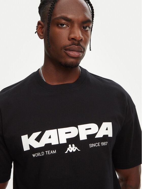Kappa Kappa Футболка Nhisso 351S5MW Чорний Regular Fit