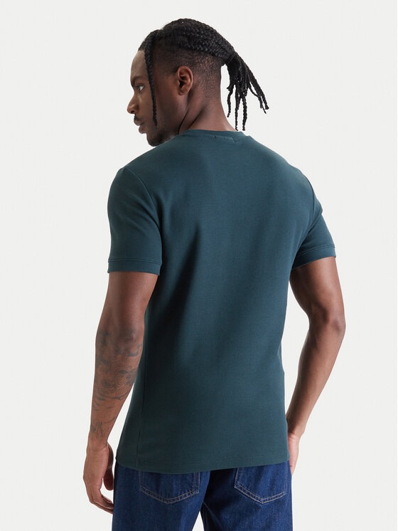 Calvin Klein Jeans Calvin Klein Jeans Camiseta Micro Waffle LV04RF206G Verde Slim Fit
