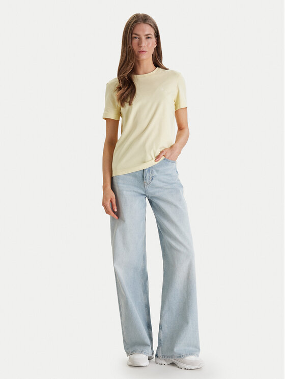 Calvin Klein Jeans Calvin Klein Jeans Camiseta Monogram LV047B224G Amarillo Regular Fit