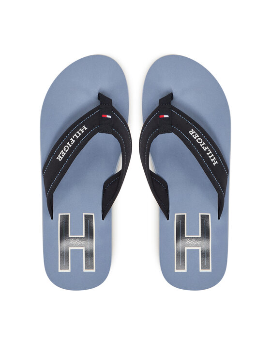 Tommy Hilfiger Žabky Tommy Hilfiger Hilfiger H Padded Beach Sandal FM0FM05536 Tmavomodrá