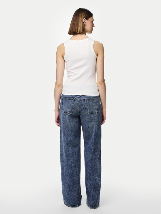 Pieces Pieces Топ Mikka 17152323 Білий Regular Fit