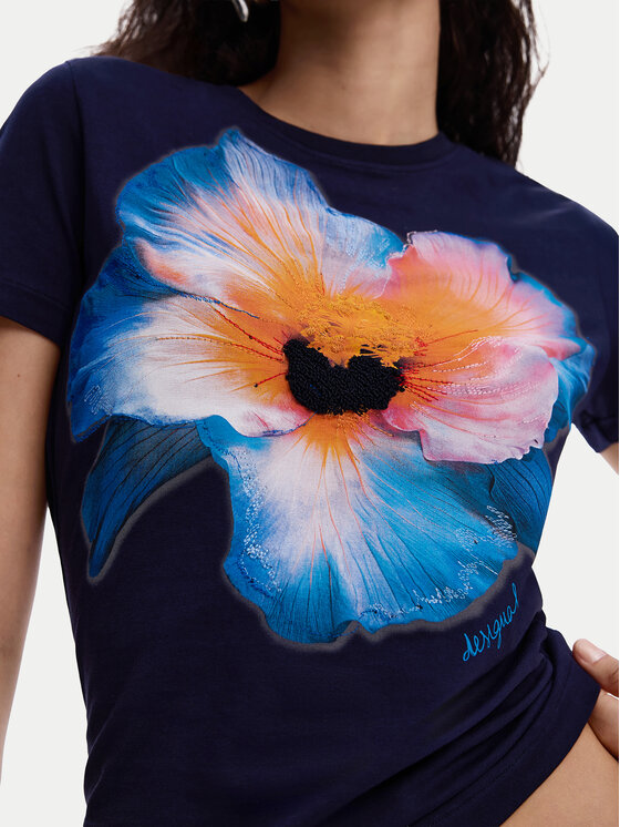 Desigual Desigual Футболка Estocolmo 26SWTK03 Cиній Regular Fit