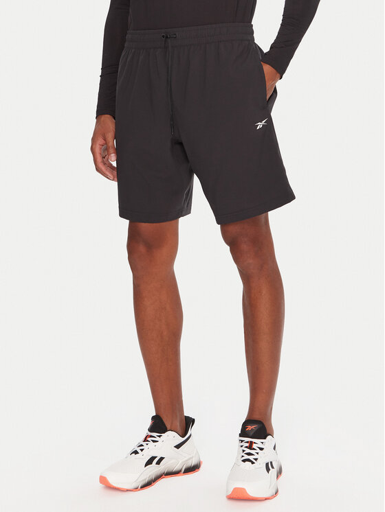 Reebok Reebok Αθλητικό σορτς RK25181CCM Μαύρο Regular Fit