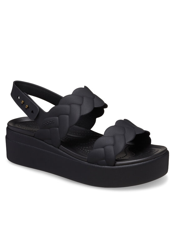 Crocs Босоніжки Crocs Brooklyn Woven Upper LW 209977 Чорний