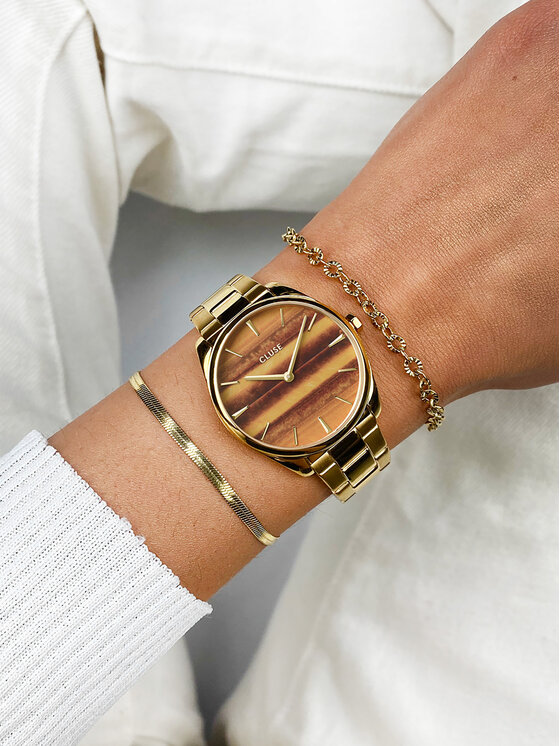 Cluse Pulkstenis Cluse Féroce Petite CW11218 Zelta