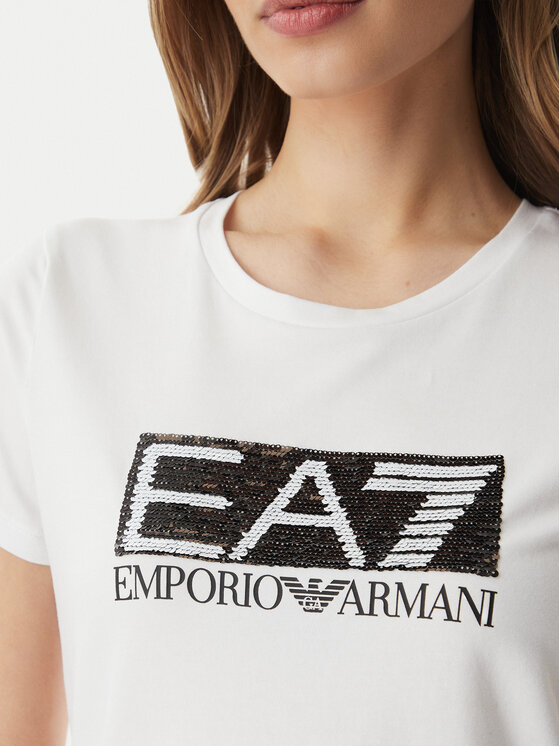 EA7 Emporio Armani EA7 Emporio Armani Футболка 7W001093 AF10373 U0002 Білий Regular Fit