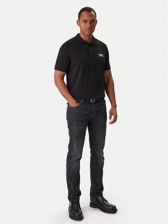 KARL LAGERFELD KARL LAGERFELD Polo 745780 561235 Negro Regular Fit