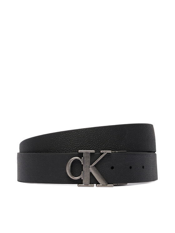 Calvin Klein Opasok Calvin Klein Two Belt Rev Gift Set 35Mm LV04D0025G Čierna