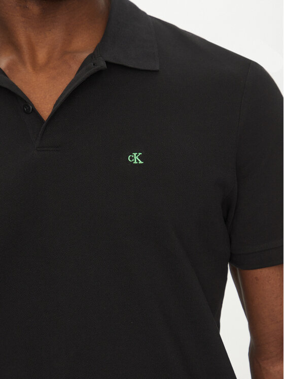 Calvin Klein Jeans Calvin Klein Jeans Polo LV040EM269 Μαύρο Regular Fit