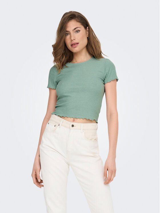 ONLY ONLY Camiseta Emma 15201206 Verde Regular Fit