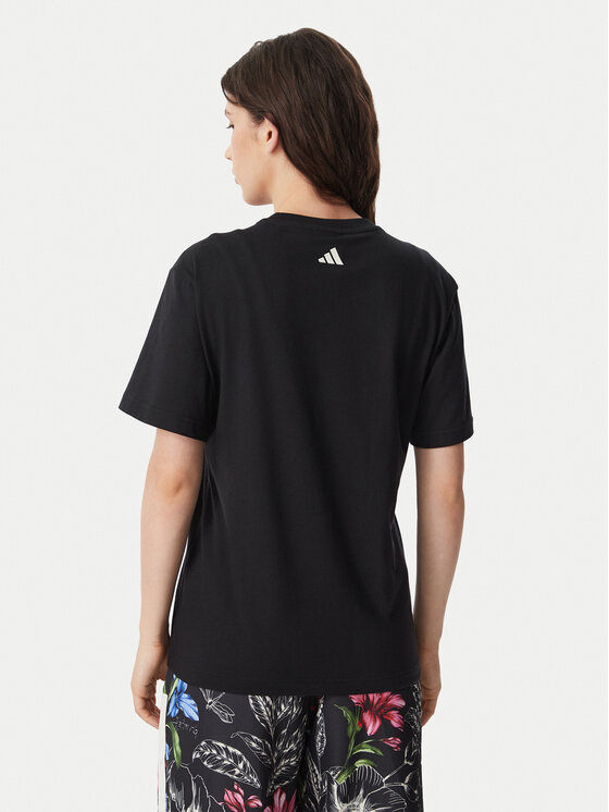 adidas adidas Футболка Fram Rio Graphic KR02801 Чорний Regular Fit