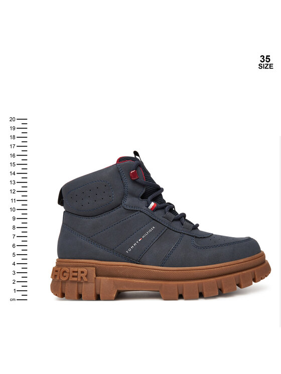 Tommy Hilfiger Gležnjarji Tommy Hilfiger T3X5-34129-1696 D Mornarsko modra