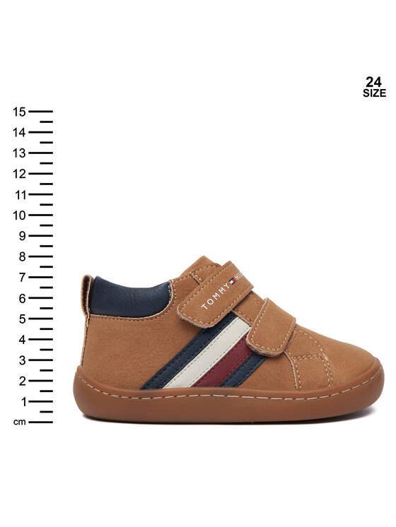 Tommy Hilfiger Snīkeri Tommy Hilfiger Mid Cut Velcro Sneaker T1XH-35223-1269A242 Brūns