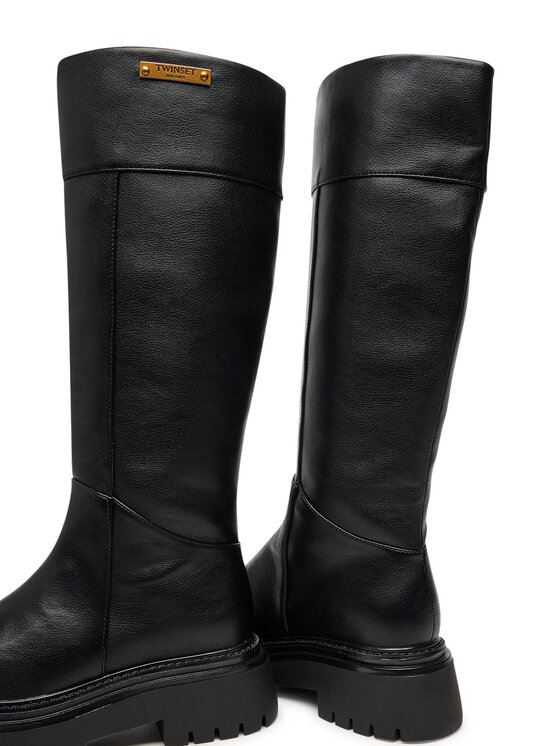 TWINSET Zābaki TWINSET 242TCP048 Melns