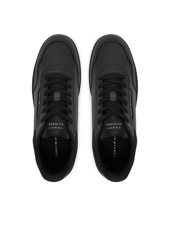 Tommy Hilfiger Tenisice Tommy Hilfiger Th Basket Core Lite Lth FM0FM05713 Crna