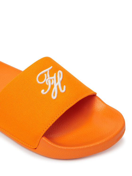 Tommy Hilfiger Nazouváky Tommy Hilfiger Th Script Pool Slide FW0FW09286 Oranžová