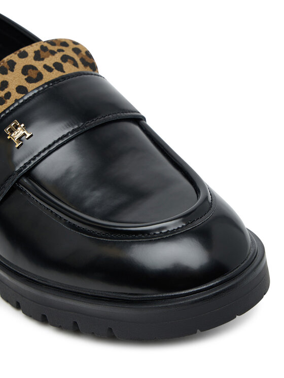 Tommy Hilfiger Pusbačiai Tommy Hilfiger Low Cut Shoe T3A4-34010-1850 Juoda