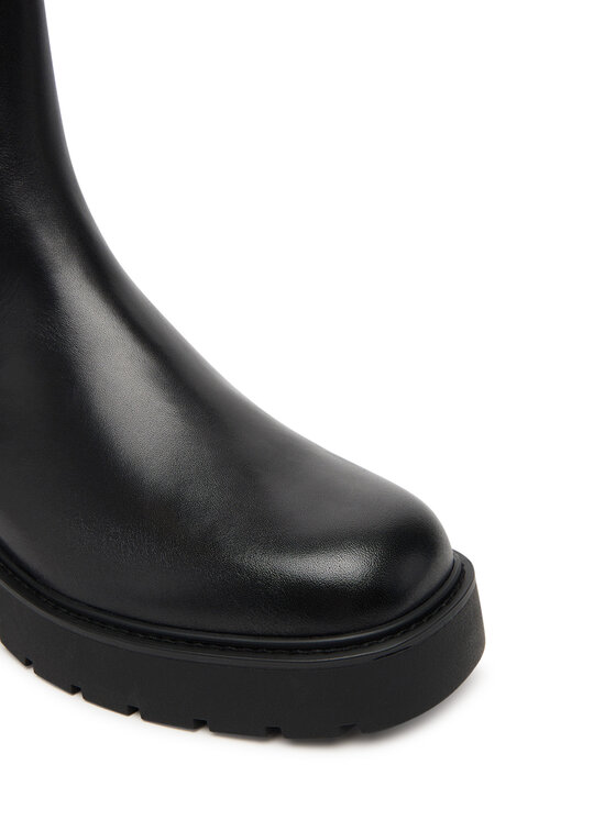 Calvin Klein Jeans Štibletai Calvin Klein Jeans Combat Mid Chelsea Boot Hw Lth YW0YW01869 Juoda