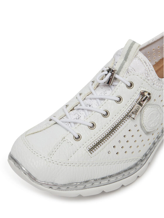 Rieker Sneakersy Rieker L3296-82 Bílá