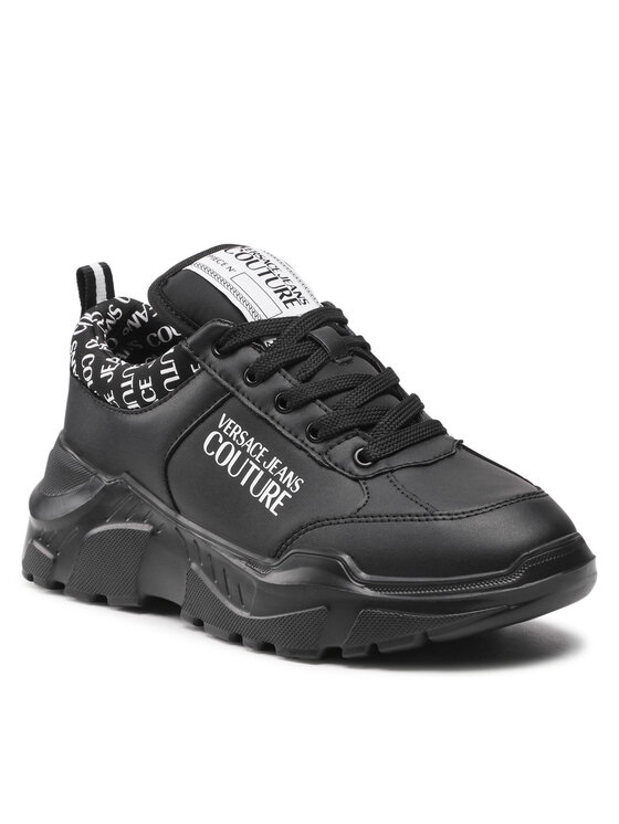 Versace Jeans Couture Снікерcи Versace Jeans Couture 71YA3SC1 Чорний