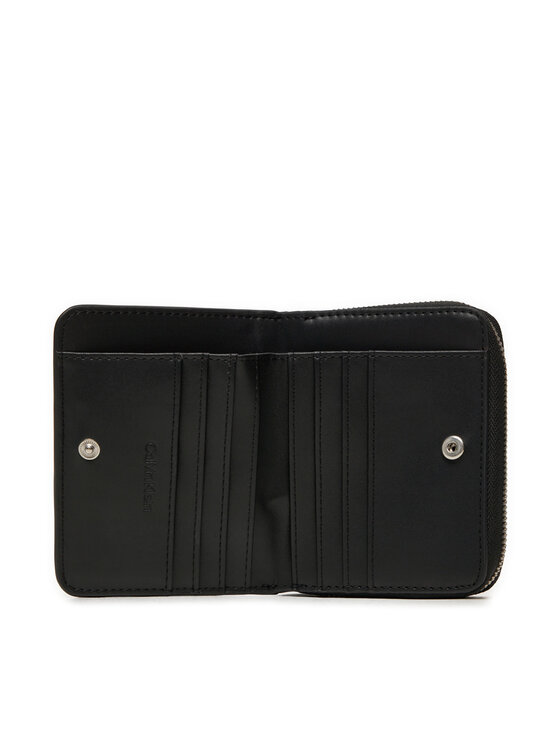 Calvin Klein Piniginė Calvin Klein Ck Must Md Zip Around_Caviar K60K612831 Juoda
