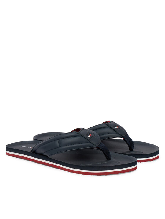 Tommy Hilfiger Žabky Tommy Hilfiger Hilfiger Padded Beach Sandal FM0FM05801 Tmavomodrá