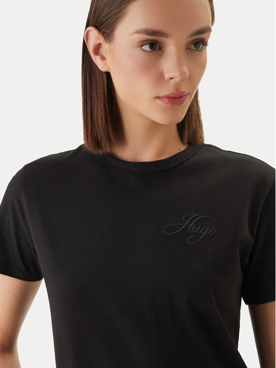 HUGO HUGO Camiseta Damacia_7 50561233 Negro Regular Fit