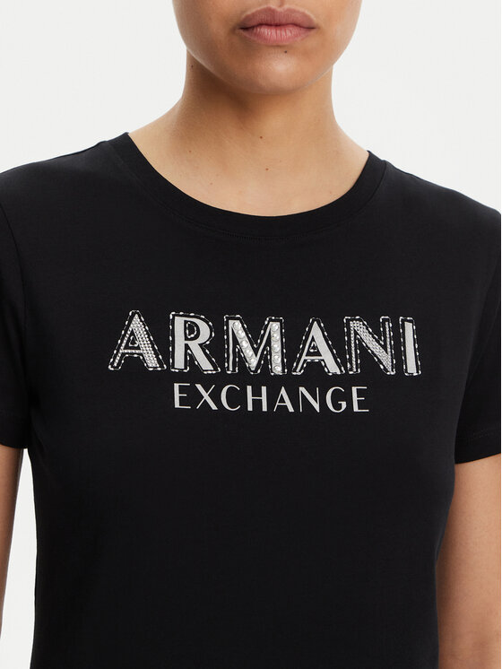Armani Exchange Armani Exchange Футболка XW000387 AF10354 UC001 Чорний Regular Fit