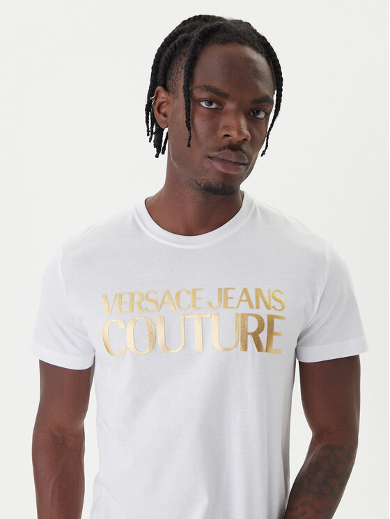Versace Jeans Couture Versace Jeans Couture Camiseta 79GAHT05 CJ00T Blanco Regular Fit