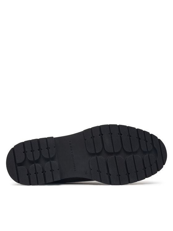 Tommy Hilfiger Šnurovacia obuv Tommy Hilfiger Th Emboss Grain Leather Boot FW0FW09553 Hnedá