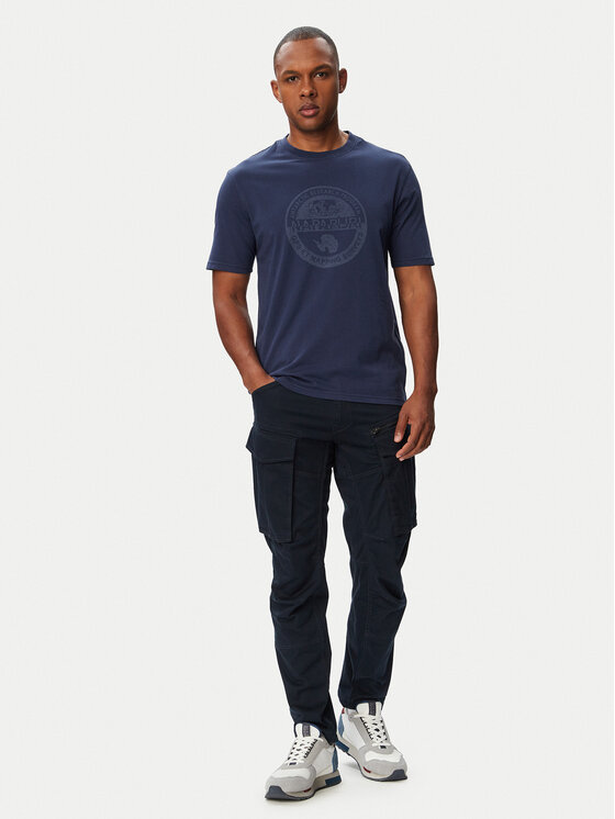 Napapijri Napapijri Camiseta S-Bollo SS 3 NP0A8BAF Azul marino Regular Fit
