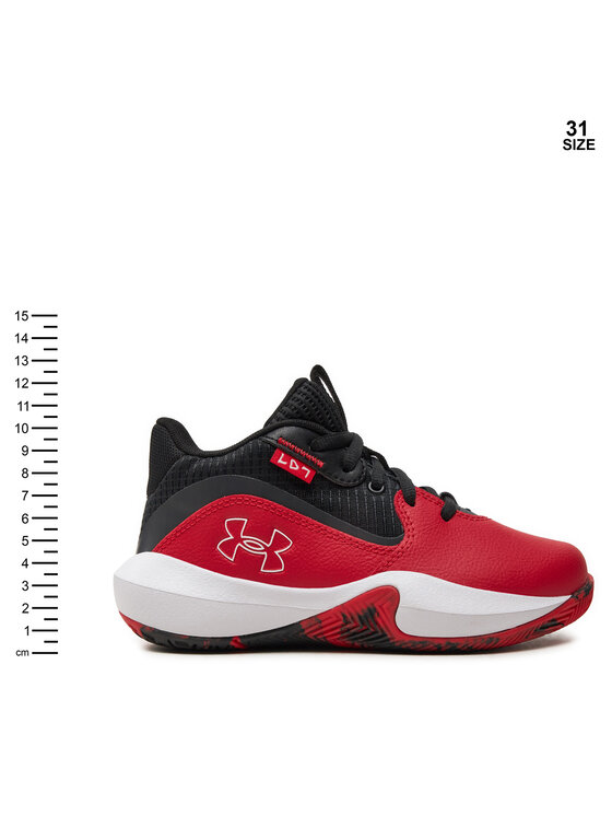 Under Armour Čevlji za košarko Under Armour Pre-School UA Lockdown 7 3028514 Rdeča