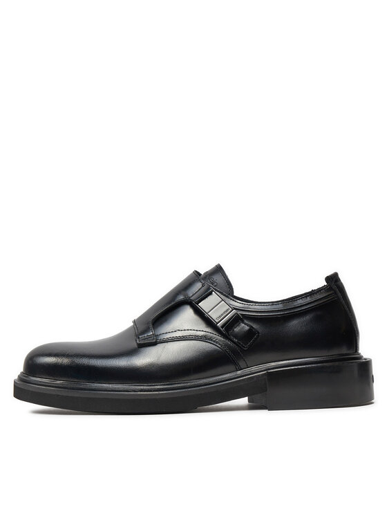 Calvin Klein Pantofi Calvin Klein Monk Lth Hf HM0HM01530 Negru