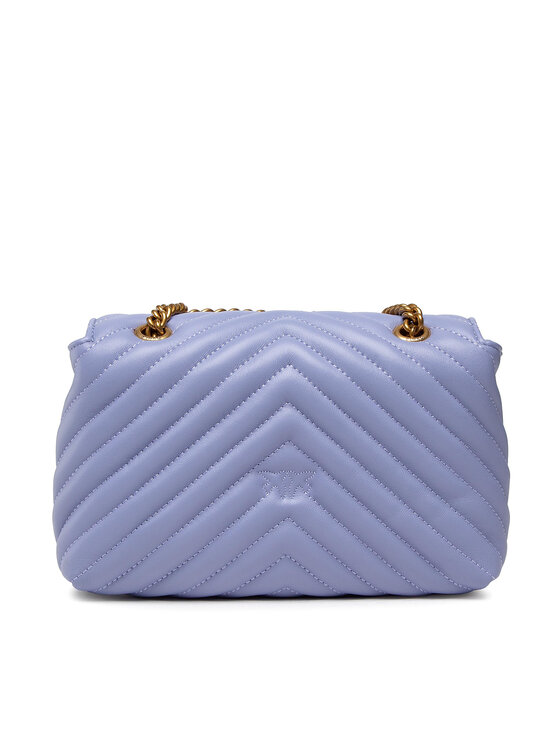PINKO Ročna torba Pinko Love Mini Lady Puff Chevron 1 Cl AI 22-23 PLTT 1P22Z3 A03Z Vijolična