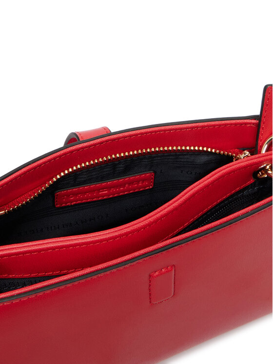 Tommy Hilfiger Дамска чанта Tommy Hilfiger Th Libre Chain Crossover AW0AW18614 Червен