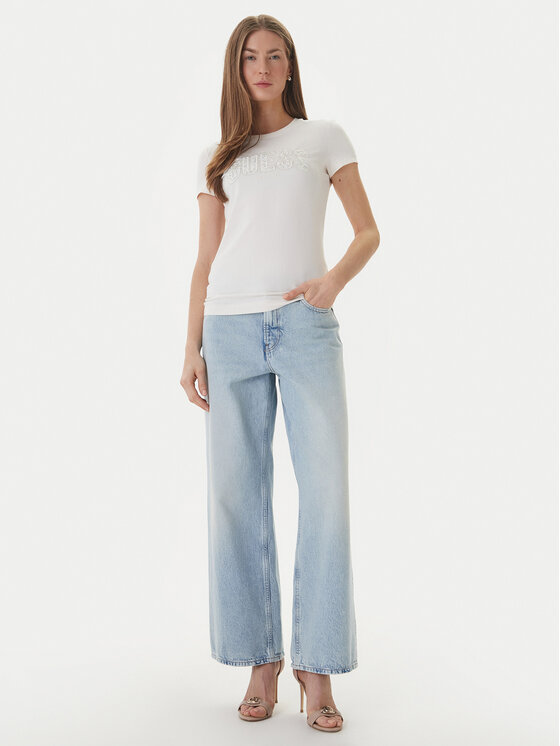 Guess Guess Футболка W5GI04 J1314 Білий Slim Fit
