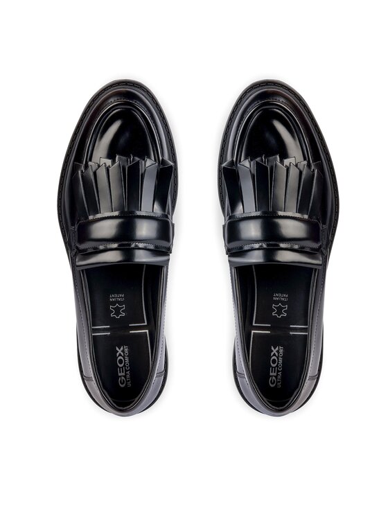 Geox лоуфъри с дебела подметка Geox D Walk Pleasure D36TGC 00038 C9999 Черен