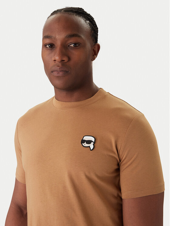 KARL LAGERFELD KARL LAGERFELD Camiseta 755710 561224 Beis Regular Fit