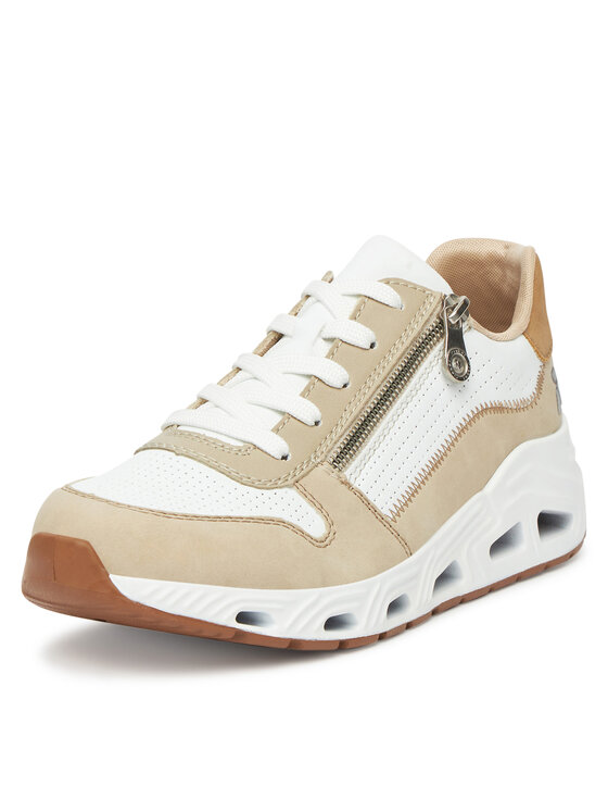 Rieker Sneakersy Rieker N5204-80 Bílá