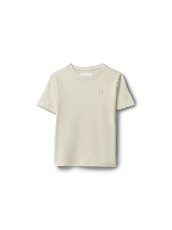 Calvin Klein Jeans Calvin Klein Jeans Camiseta Mono Mini Badge LV1CKSJA30 Beis Regular Fit