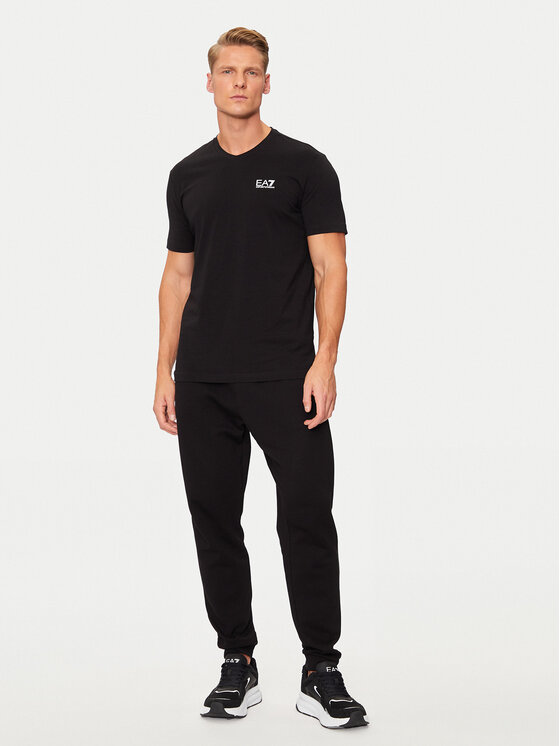 EA7 Emporio Armani EA7 Emporio Armani Футболка 8NPT27 PJVQZ 1200 Чорний Regular Fit