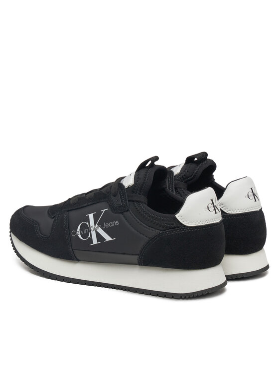 Calvin Klein Jeans Superge Calvin Klein Jeans Runner Sock Laceup Ny-Lth W YW0YW00840 Črna
