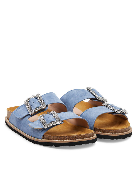 Pollini Klapki Pollini SA28373G0MTF0712 Błękitny