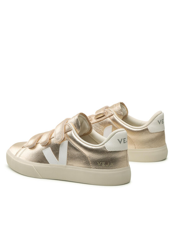 Veja Snīkeri Veja Recife Logo Chromefree RC0502418B Zelta