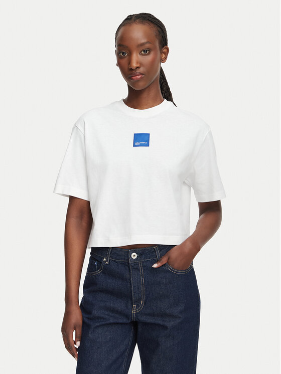 Karl Lagerfeld Jeans Karl Lagerfeld Jeans Camiseta B3W17022 Blanco Boxy Fit