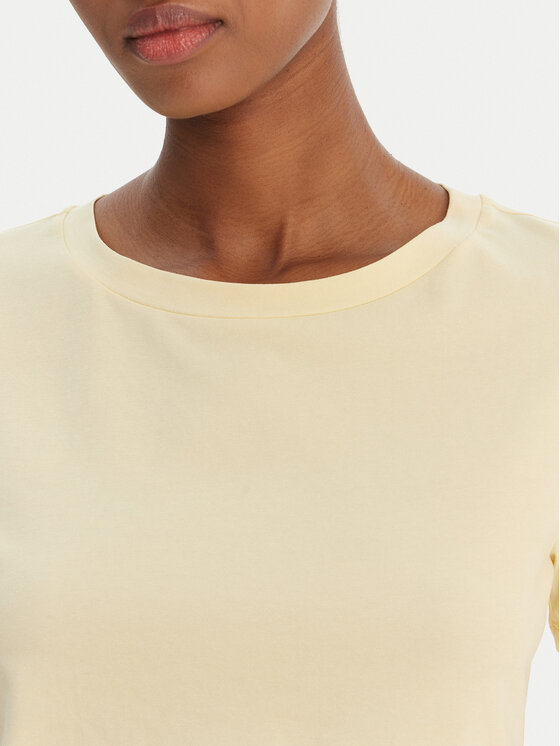 Weekend Max Mara Weekend Max Mara Camiseta Multif 2615971012 Amarillo Regular Fit