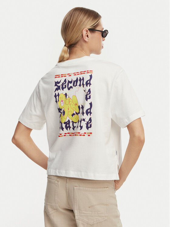 Element Element Camiseta Second Nature W ELJZT00142 Blanco Relaxed Fit